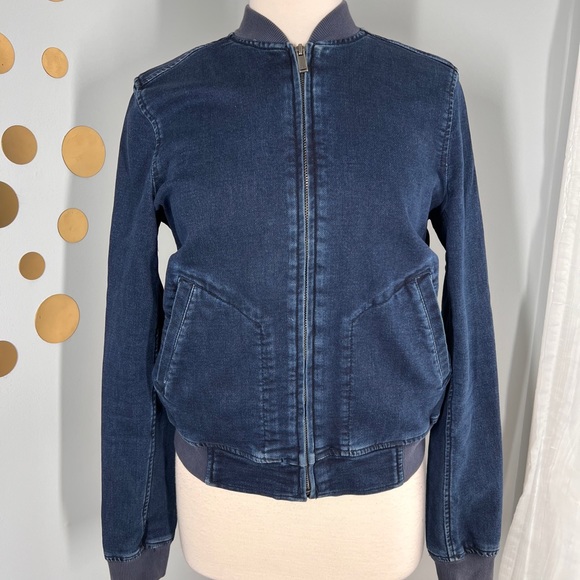 Calvin Klein Jeans Blue Bomber Jacket - Picture 2 of 8